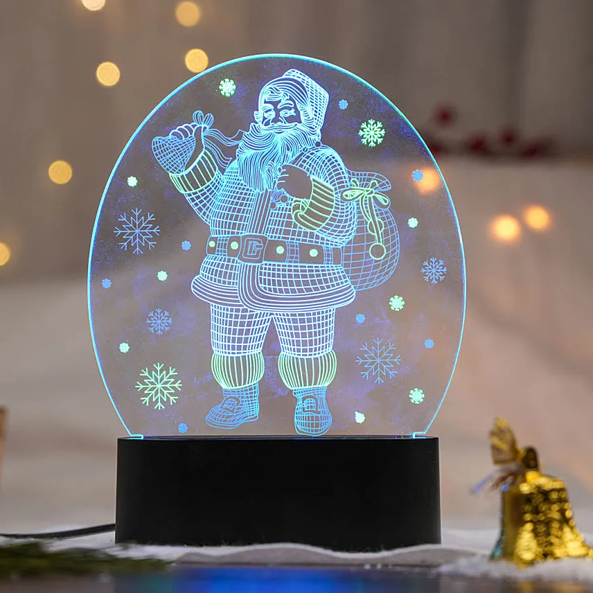 Santa Multicolor Led Lamp