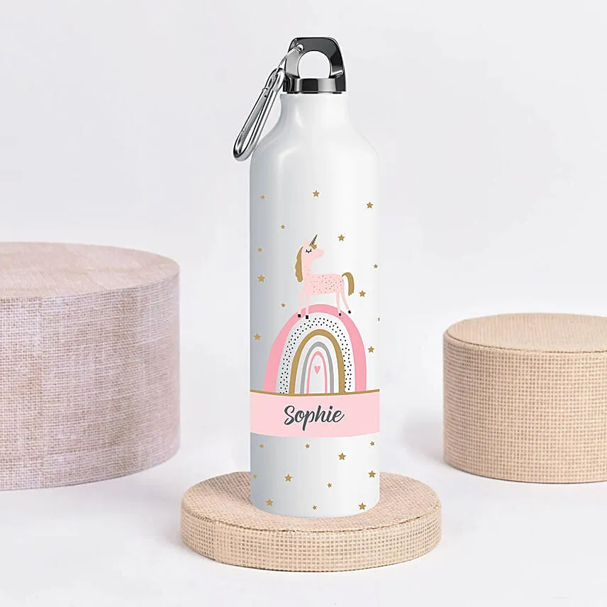 Unicorn personalised bottle