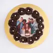 Sinful Symphony Personalized Photo Cake - Vanilla