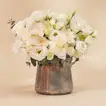 New Year Blessing White Flower Vase 