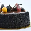 Decadent 1 Kg Fudge Cake with Fresh Berries & Chocolate Decorations