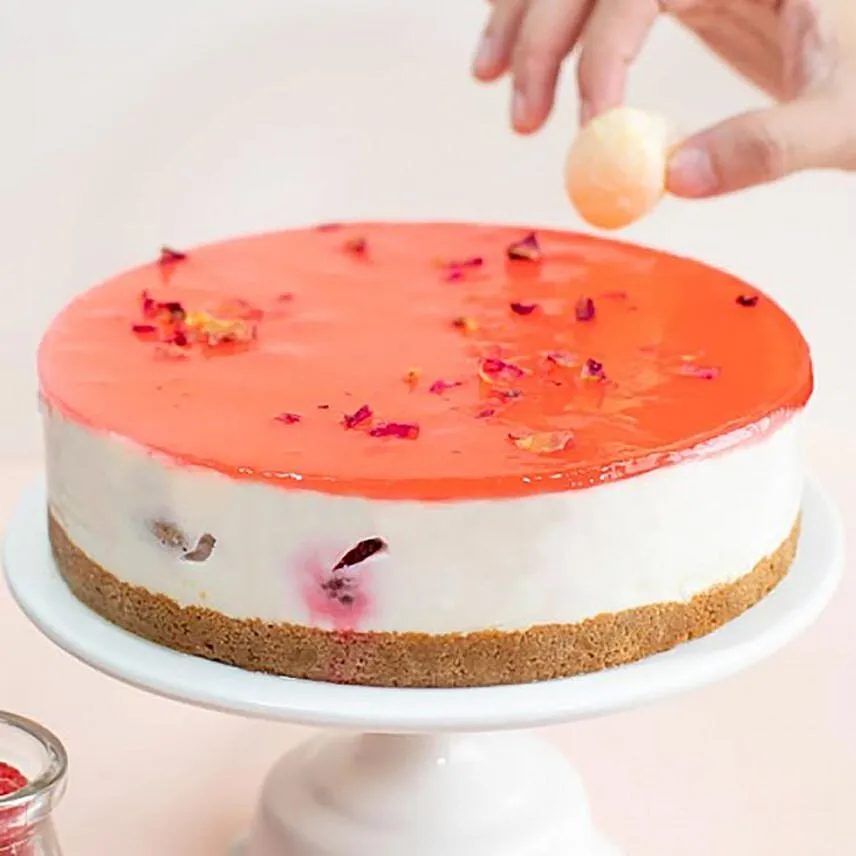 Fresh Lychee Cheesecake