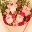 Graduation Congrats Pink Rose Bouquet