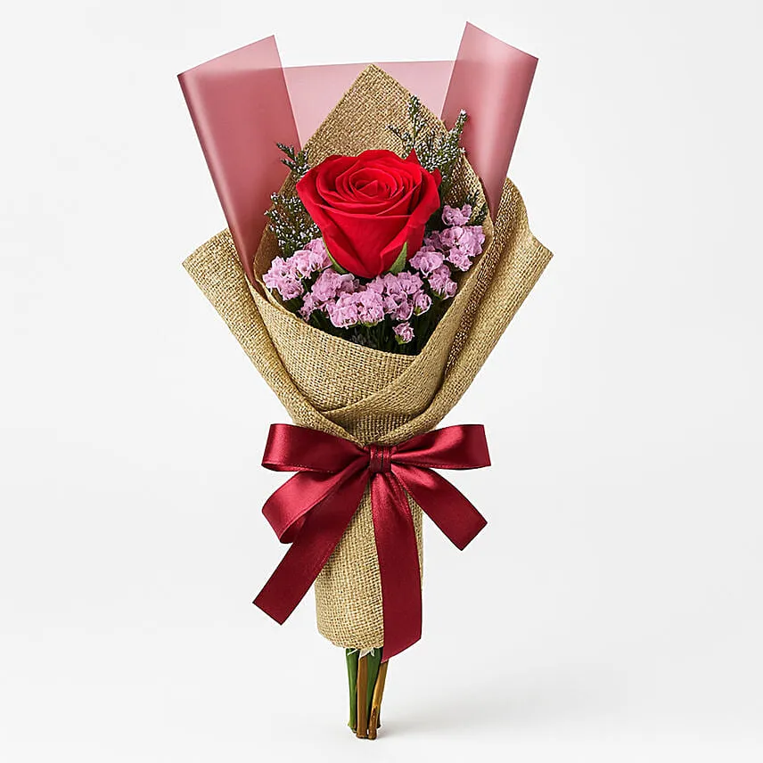 Single Elegant Red Rose