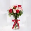 Romantic Rosy Reflections: Elegant Valentine Arrangement