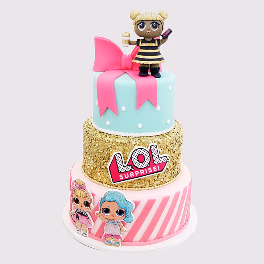 Lol Surprise 3 Layered Truffle Cake