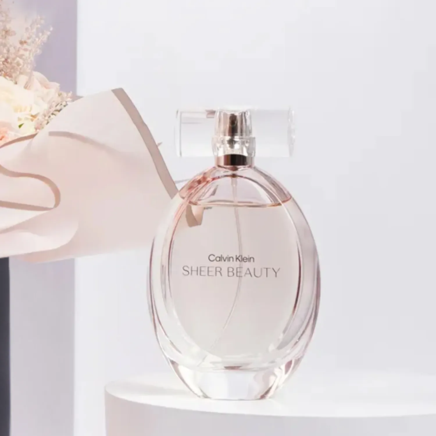 Calvin Klein Sheer Beauty Gift Box for Her - Elegant Floral Arrangement & Perfume