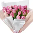 Blissful Pink Tulips Bouquet