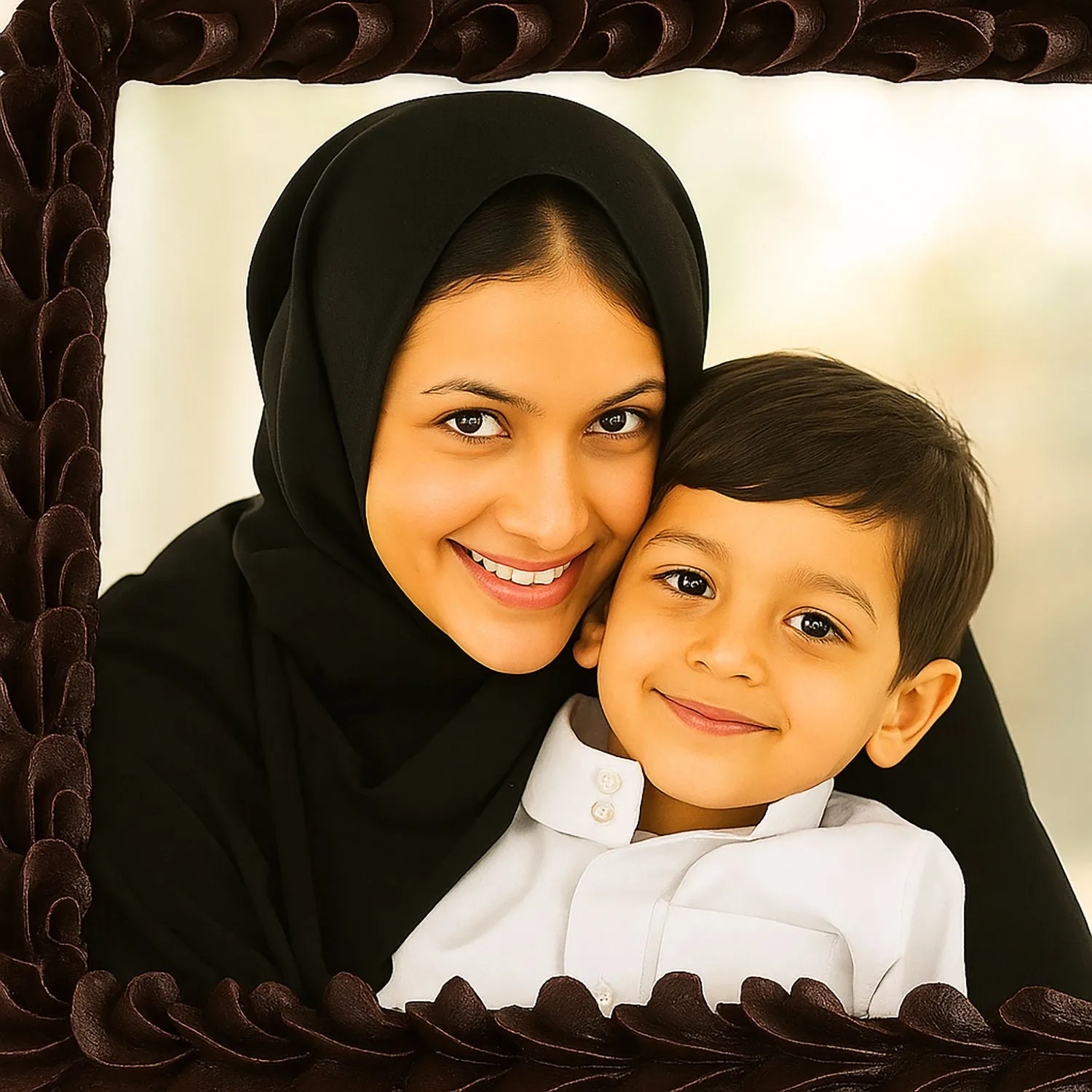 Rich Chocolate Photo Square Cake