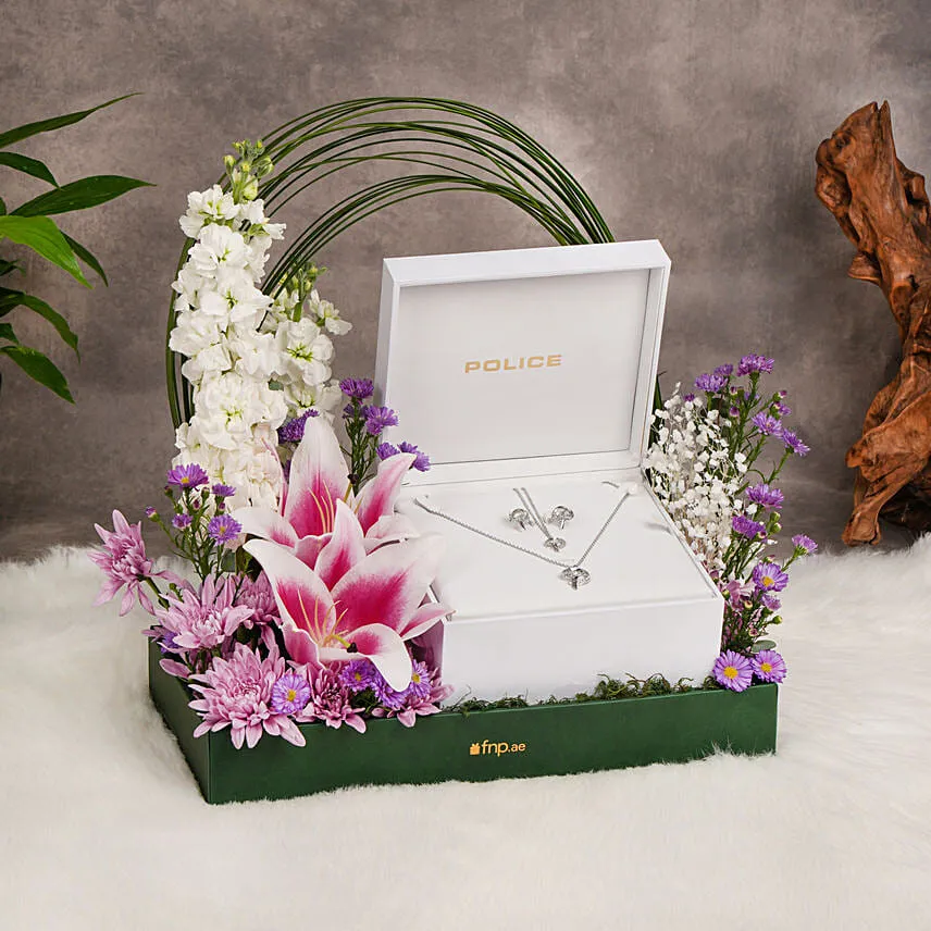 Everlasting Smiles With Flowers And Jewellery By Police