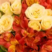 Elegant Baby Rose And Alstroemeria Vase Arrangement For Graduation
