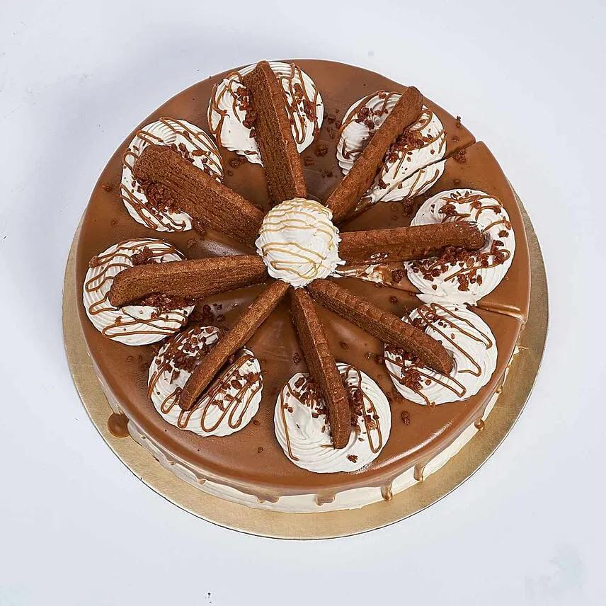 Heavenly Lotus Biscoff Eggless Cake- Half Kg