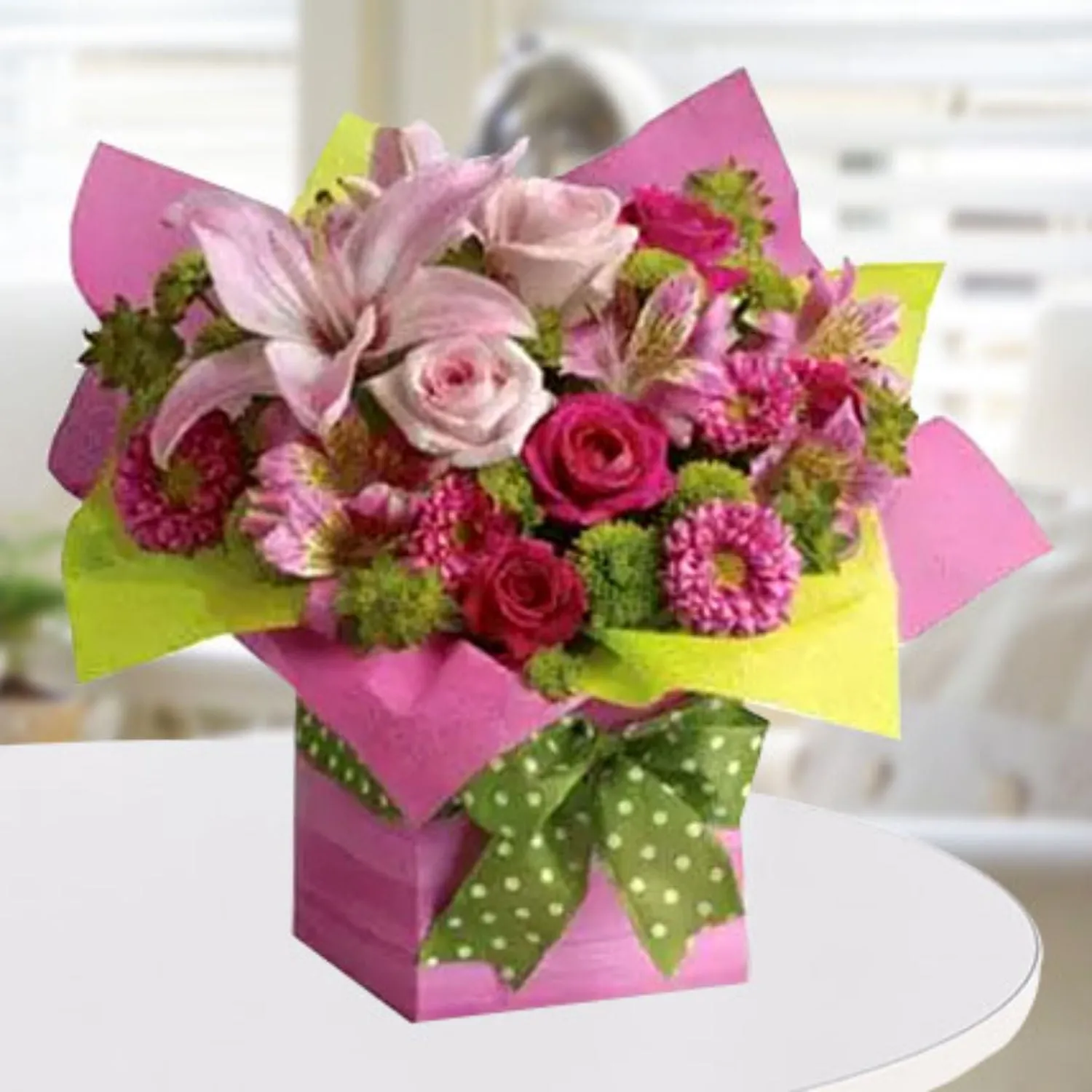 Exotic Pink Flower Vase