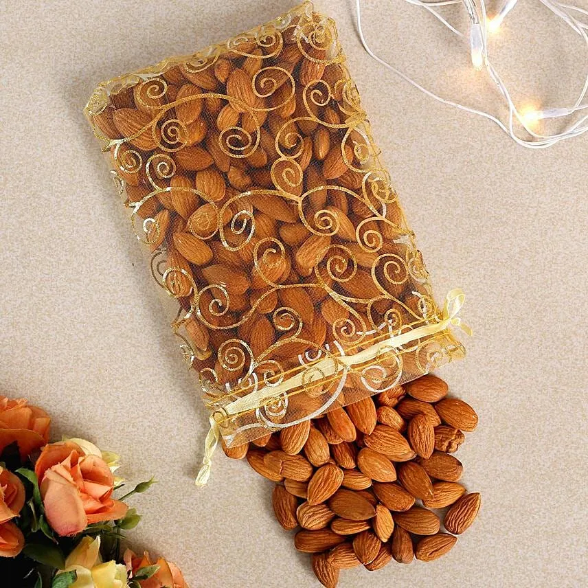 Designer Diyas With Almonds And Dhodha Burfi