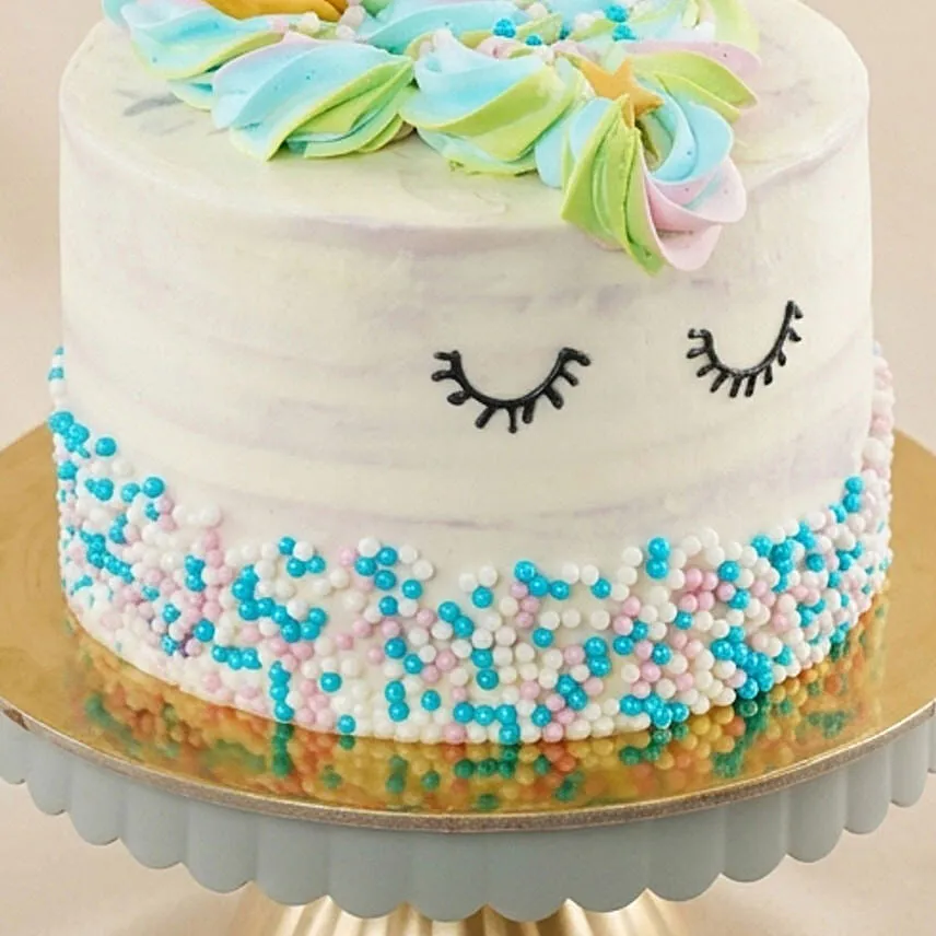 Cute Unicorn Black Forest Cake