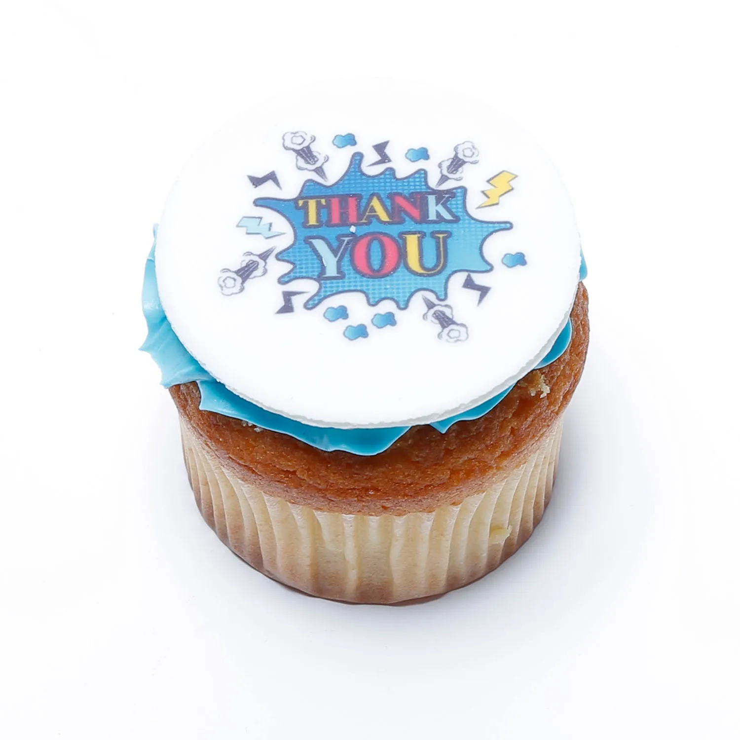 Delicious Chocolate Thank You Cupcakes - 6 Pieces