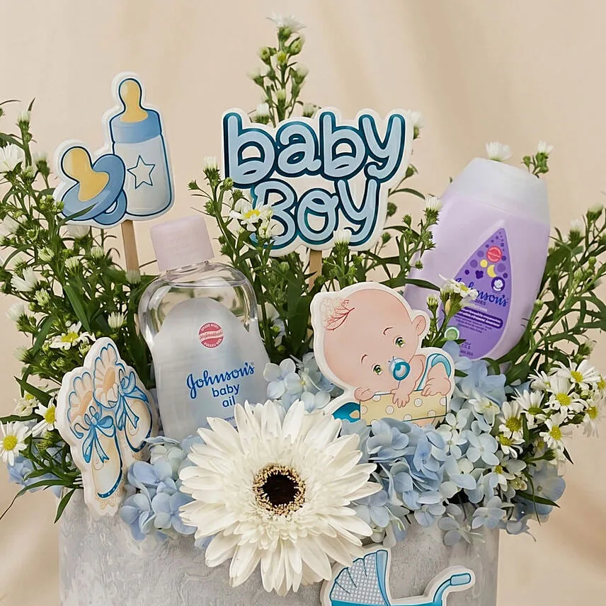 Its a Baby Boy Flowers Box