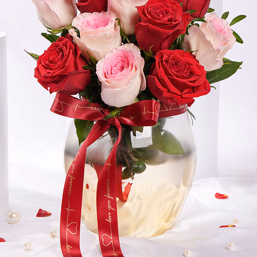 Romantic Valentineâ€™s Rose Arrangement