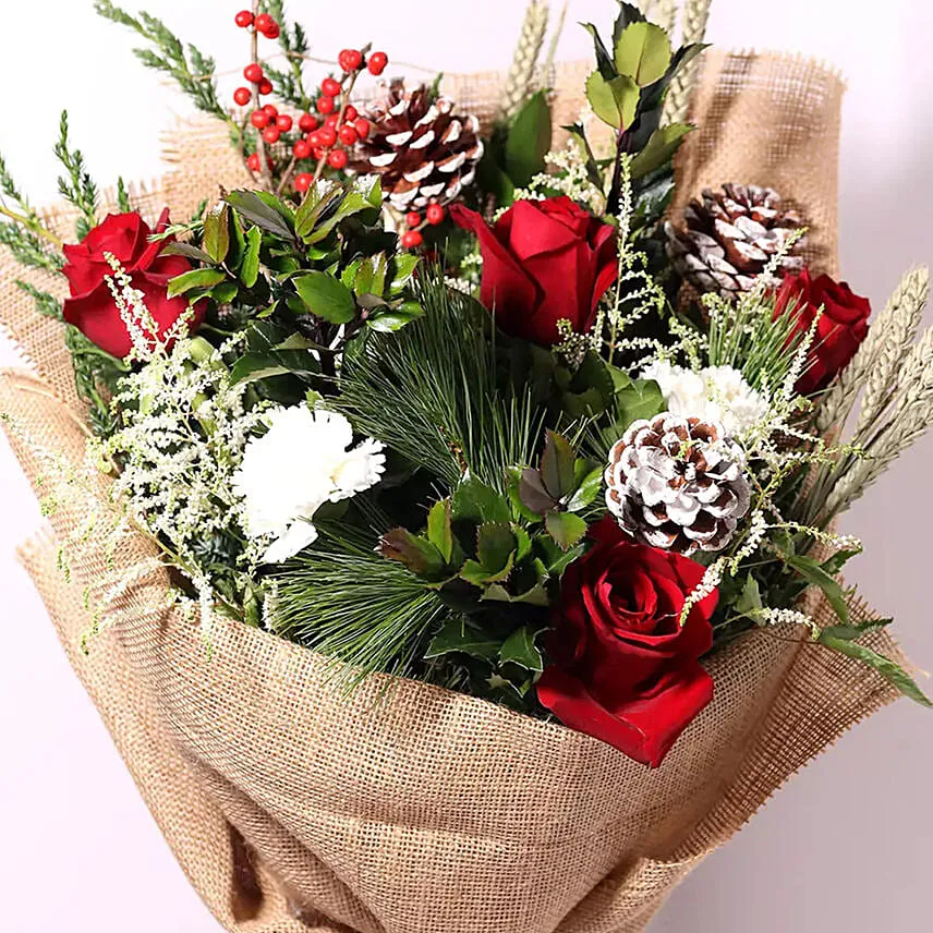 Elegant Jute Wrapped Flowers