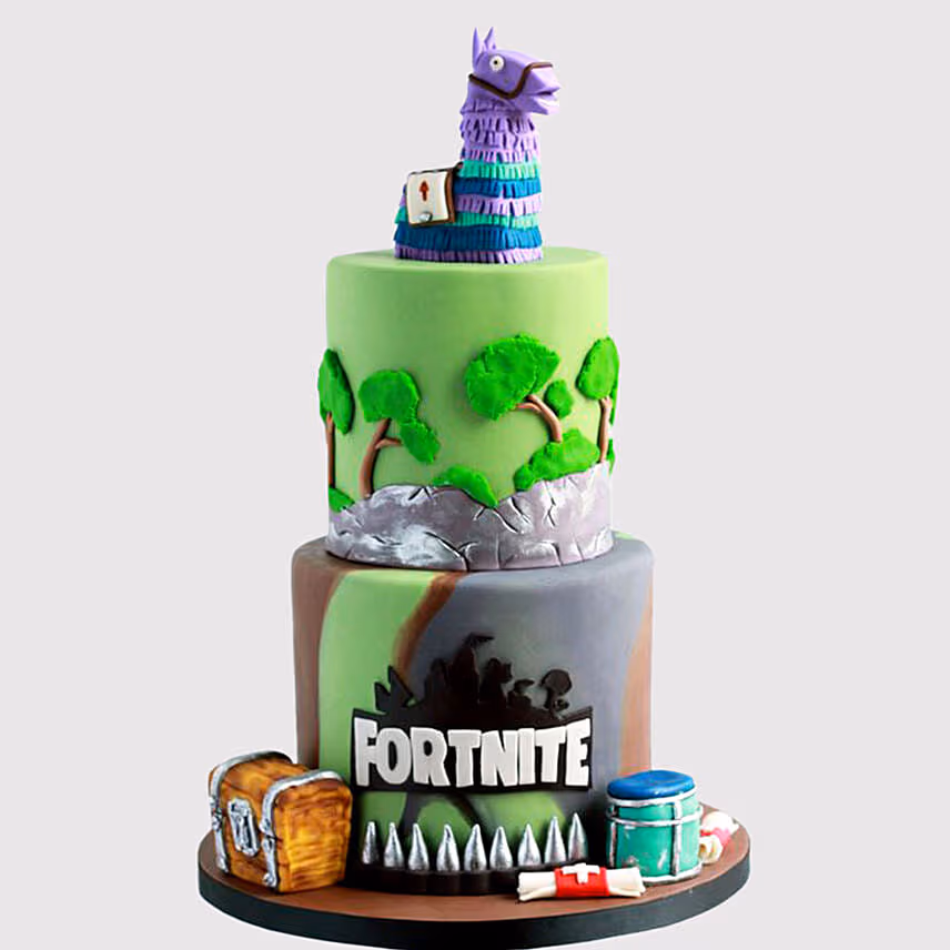 Fortnite Treasure Chest Truffle Cake
