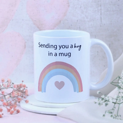 Love Filled Mug: Send a Hug in a Mug with Heartwarming Design
