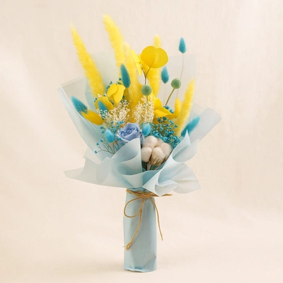 Beautiful Mixed Preserved Flowers Bouquet