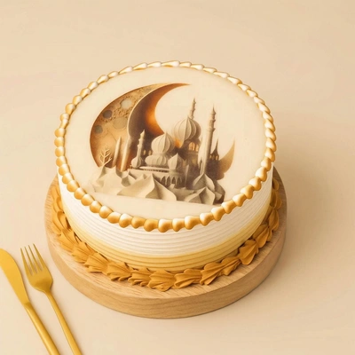 Ramadan Kareem Chocolate Cake - 500 Grams