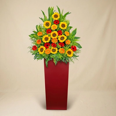 Red N Orange Flower Stand