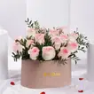 Elegant Valentine's Day Arrangement with 15 Light Pink Roses