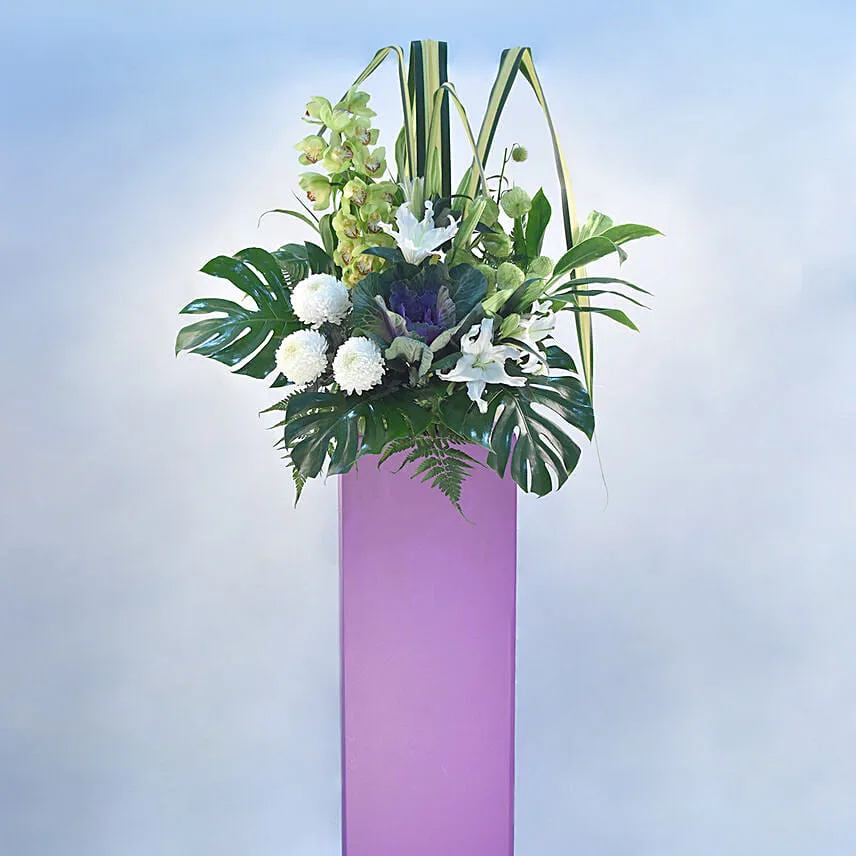 Refreshing Mixed Flowers Stand