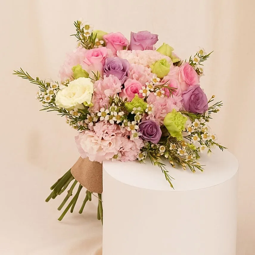 Mixed Pastel Floral Hand Bouquet for Brides