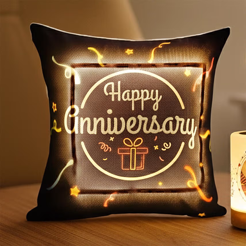 LED Cushion with Personalised Touch Lamp Portable Bluetooth Speaker