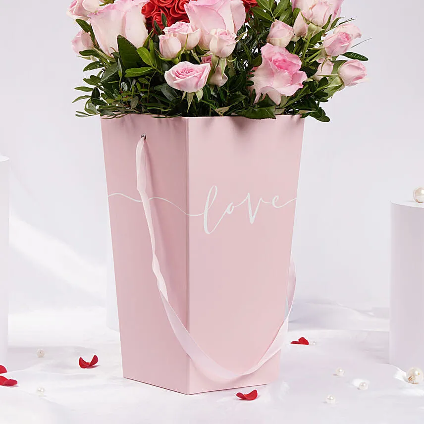 Passionate Love Roses Box For Valentines