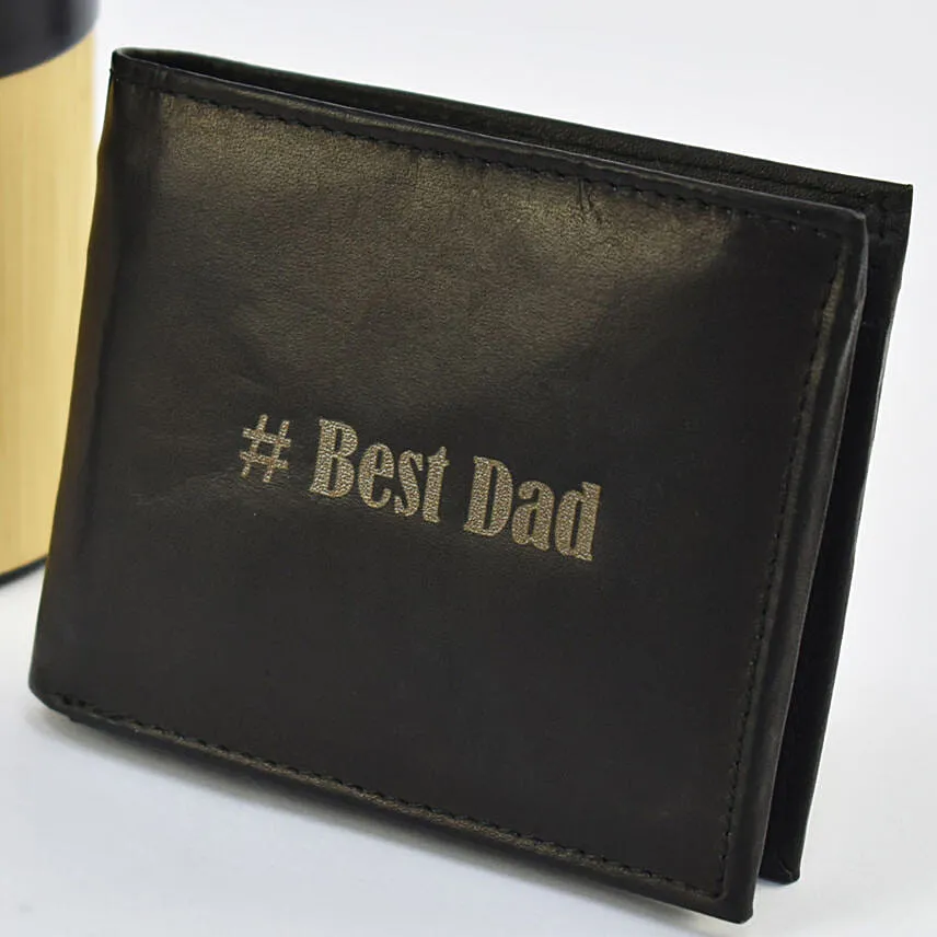 Officially Best Dad Premium Bottle With Perfume And Wallet