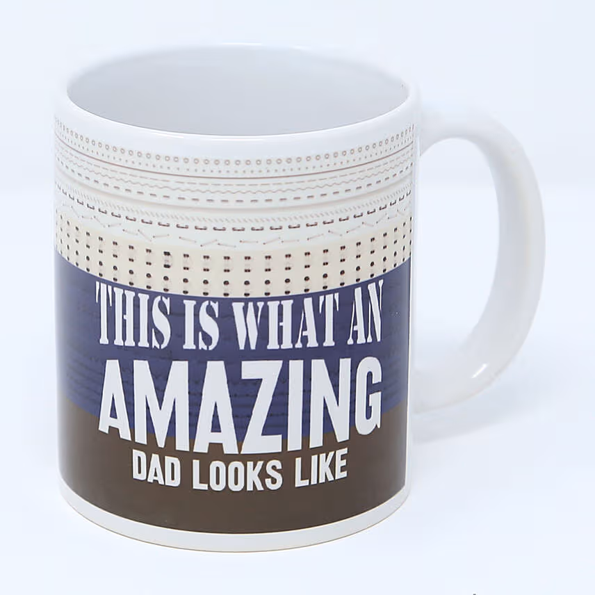 Amazing Dad White Ceramic Mug