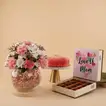 Decadent Strawberry  & Vanilla Mousse Cake - With Roses and Chocolate
