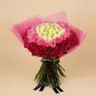 100 Pink & White Roses Orbit of Emotions Bouquet
