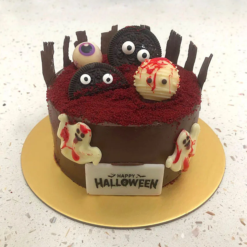 Happy Halloween Chocolate Cake