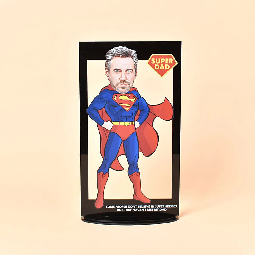 Capture Dad's Superpowers Caricature