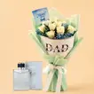 Luxurious Father's Day Bouquet with Skinn Perfume by Titan