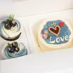 Heartfelt Love: Vanilla Bento Cake and Cupcake Duo