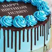 Blue Velvet Chocolate Romance Cake for Husband's Birthday