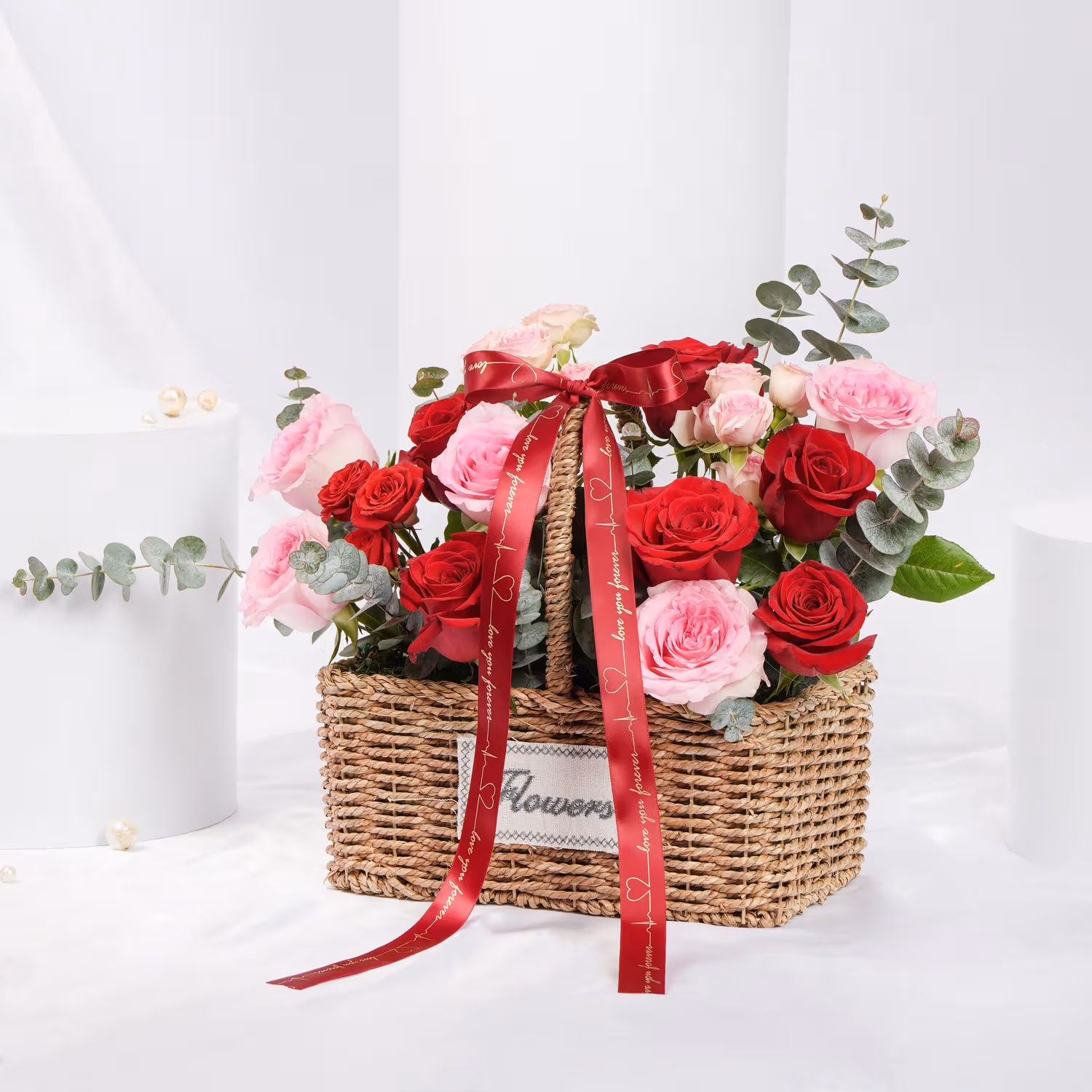Hello Love Valentines Flower Arrangement