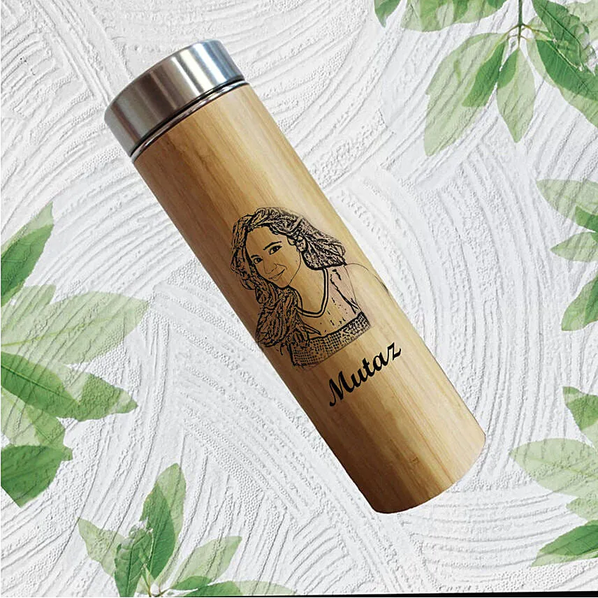 Engraved Bamboo Tea Infuser