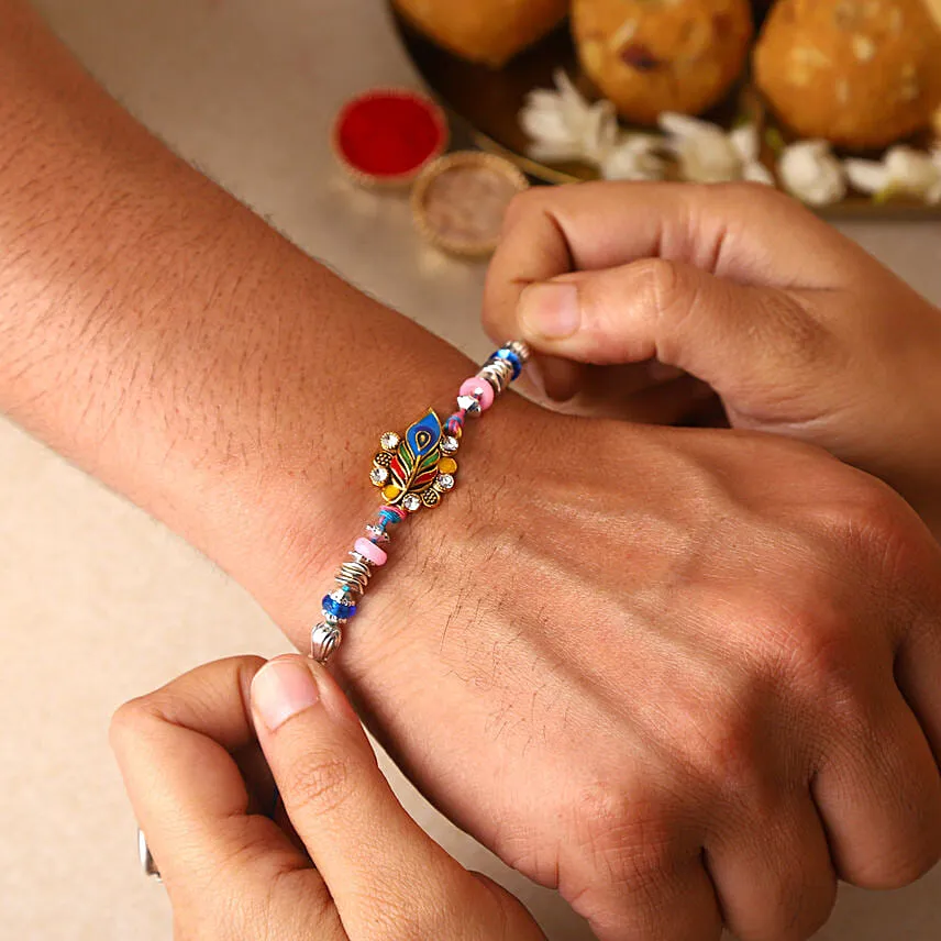 Sneh Blue Peacock Rakhi