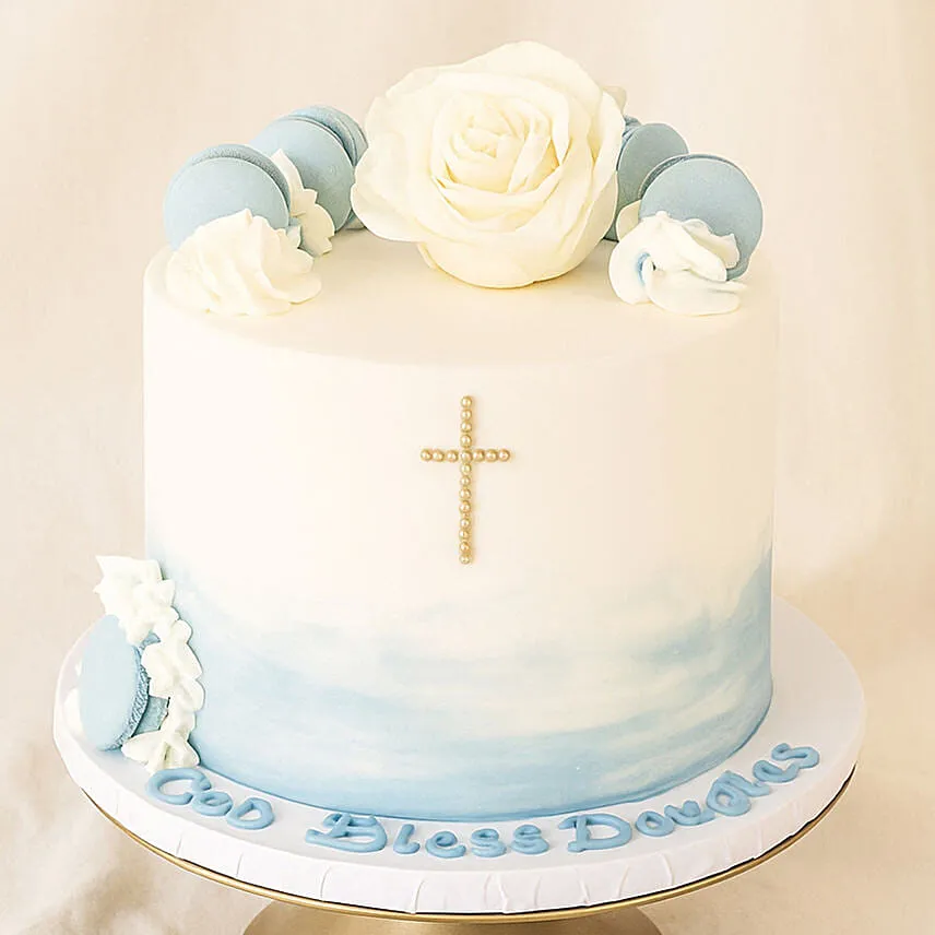 Floral Christening Cake