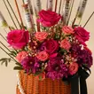 SAR1000 and Flower Arrangement Gift Basket