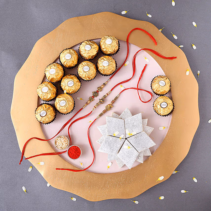Sneh Feng Shui Rakhis With Kaju Katli & Ferrero Rocher
