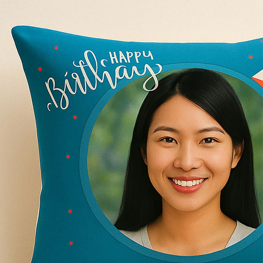 Personalised Birthday Cap Cushion
