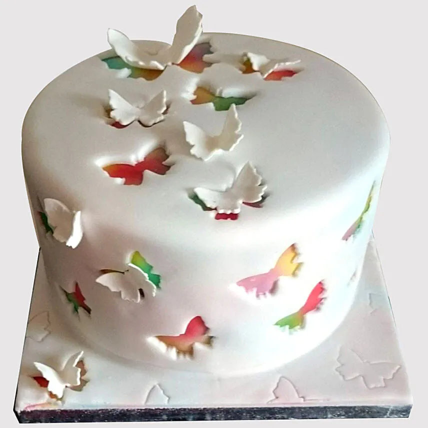Rainbow Butterfly Cake
